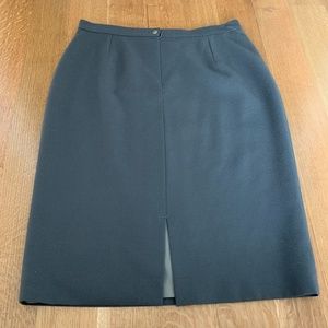 Franco Veneziano Olive Green 100% Wool Skirt Sz 10